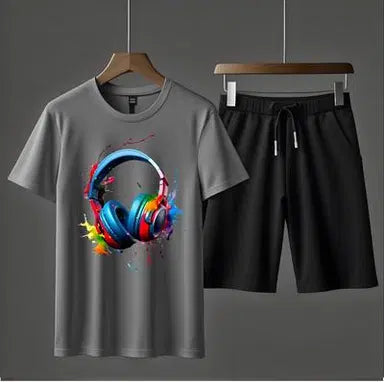 Jersey Printed T-Shirt & Shorts