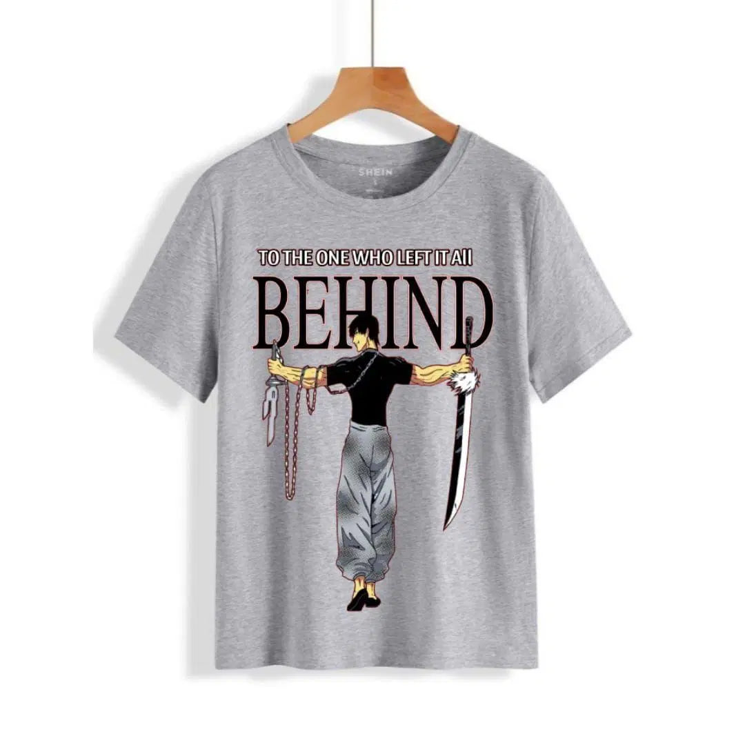 Behind Grey shirt