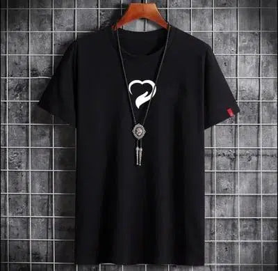 Black  Cotton Printed Shirt