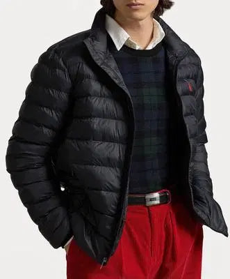 Black puffer jackets