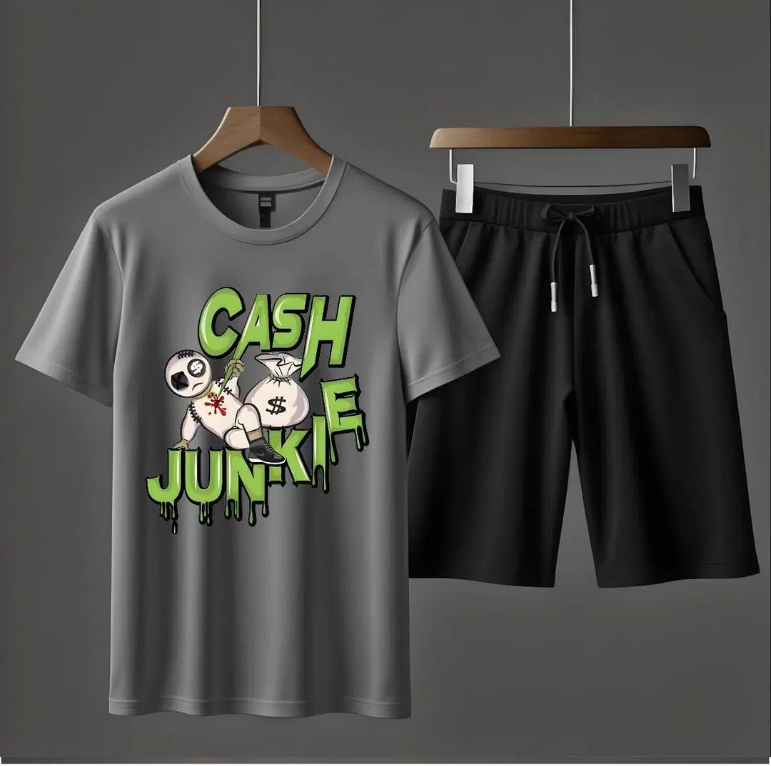 Jersey Printed T-Shirt & Shorts Tracksuit
