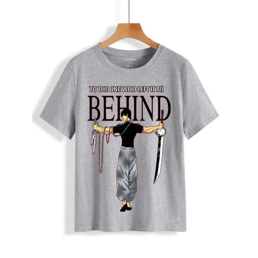 Behind Grey shirt
